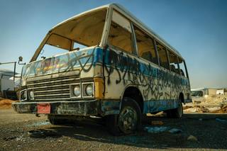 Broken mazda bus by Glenov Brankovic